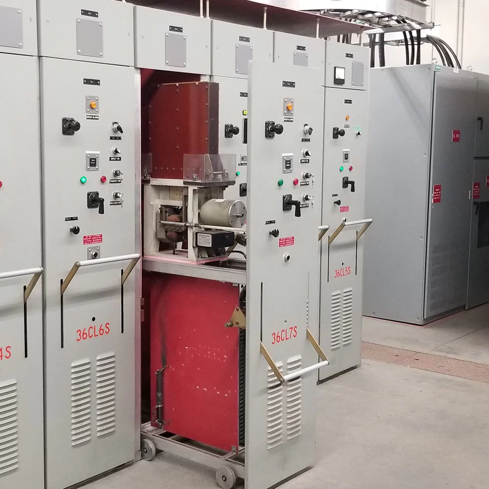 Industrial electrical switchgear systems installed in facility in Alberta